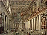 Interior of the Santa Maria Maggiore in Rome by Giovanni Paolo Pannini